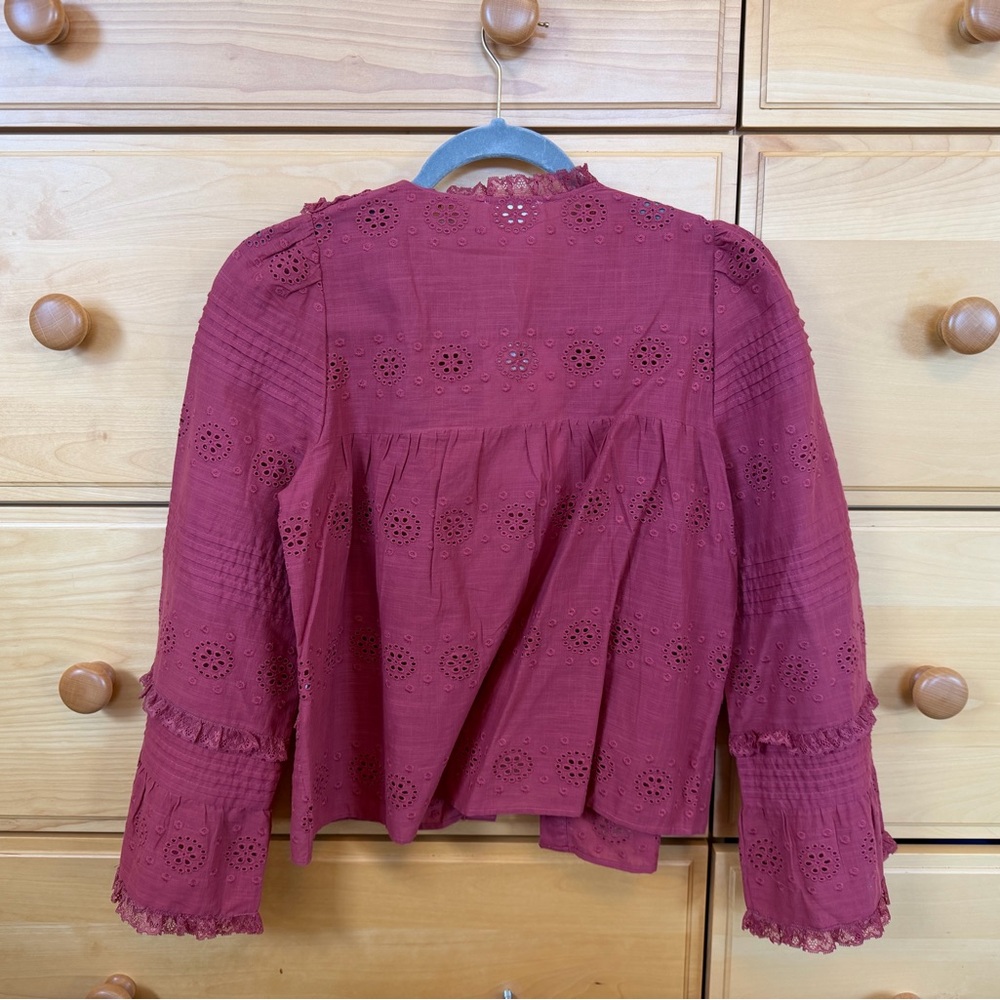 Sézane Nele Shirt in Rosewood - Picture 3 of 3